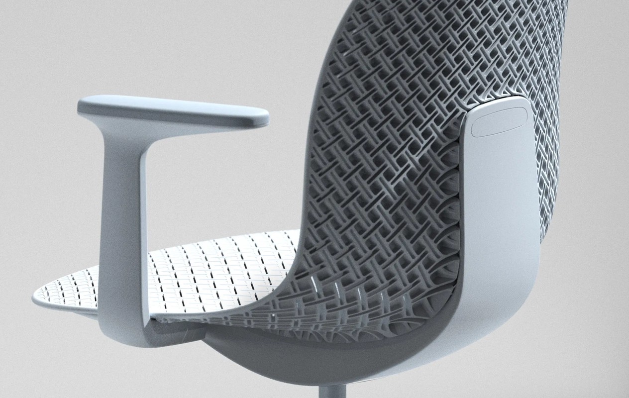 Blink in Chalk Blue with fixed height arms.